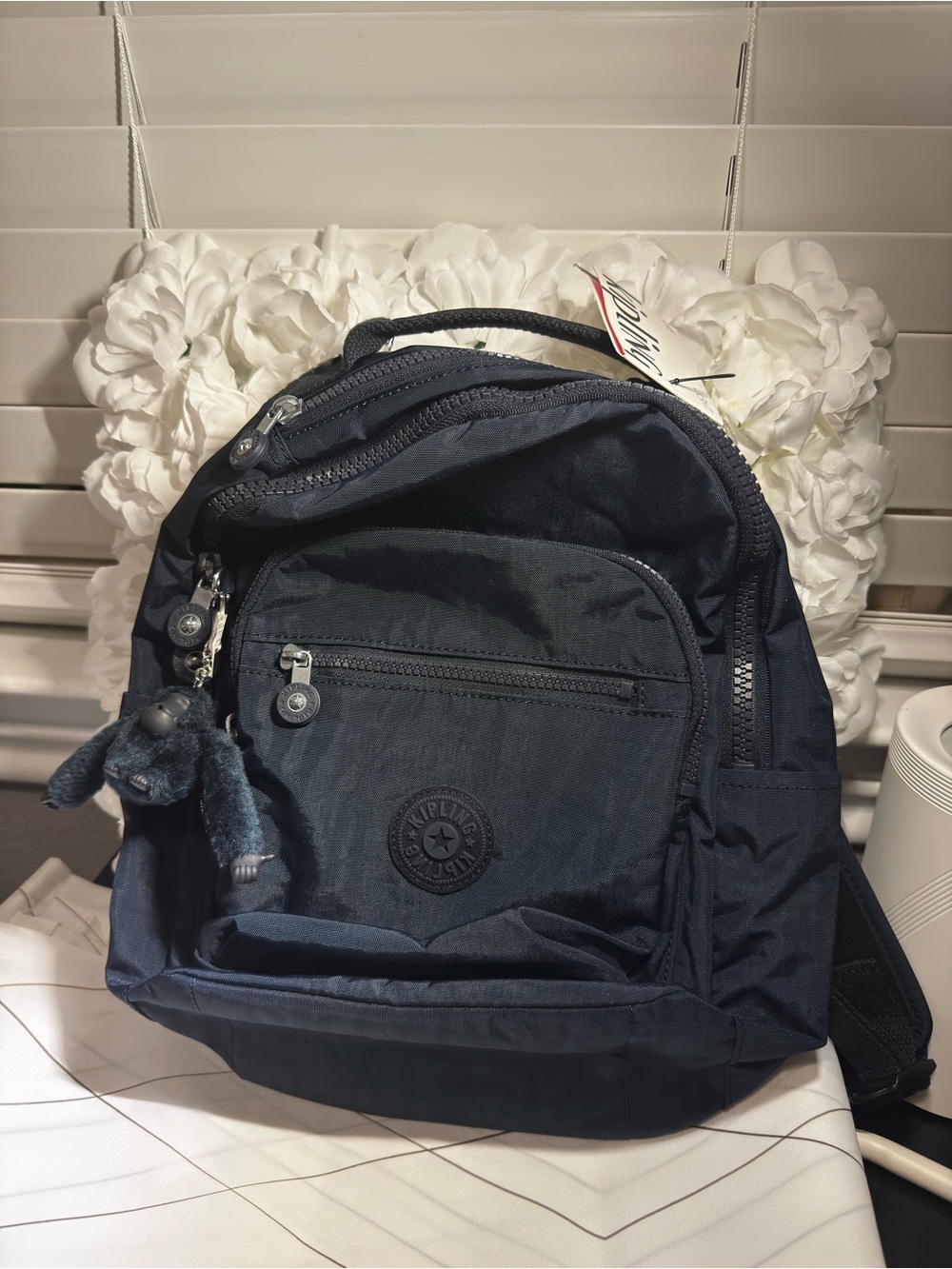 Kipling Navy Blue Compact Everyday Backpack